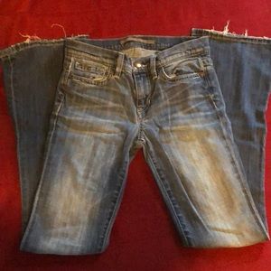 Distressed jeans